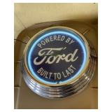 Ford neon clock
