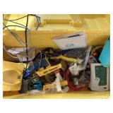 Tool box of electrical tools, crimpers, misc