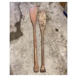 Wood oars