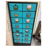 Metal hardware organizer full of various tools