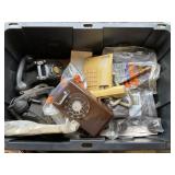 Tote of phones / vintage phones