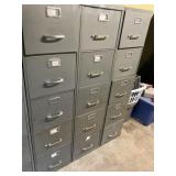 Metal file cabinets