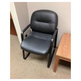 Reception area, leather like chair