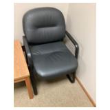 Leather like receptionist chair