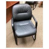 Leather like reception area chair