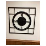 30 x 30 metal battery operated clock