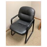 Leather like receptionist chair