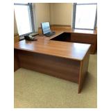 On desk, credenza and return, Byron needs to