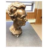 Abraham Lincoln bust approximately 18 inches tall