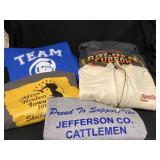 Assorted logo apparel size Large