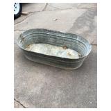 Large galvanized tub