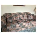 Couch with two pillows