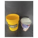 Boy Scout popcorn collector tin & wyffel seed