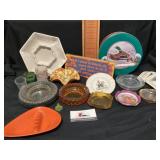 Miscellaneous ash trays and other collectibles