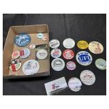 Local town celebration pins and misc