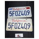 California license plates