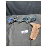Toy trucks and holster