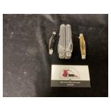 Leather man and pocket knives