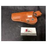 Leather gun holster
