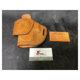 Custom tooled leather gun holster