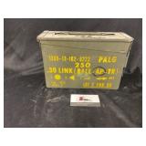Metal ammo box of .30 cal