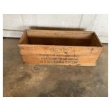 Atlas powder co wood ammo box 25 in x 9 in