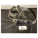 Leather holster/ ammo belt