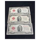 1928 G F D Two Dollar Red Seal