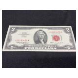 1963 Star Note Red Seal $2