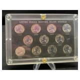 11 Piece War Nickel Set UNC