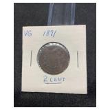 1871 2 Cent Piece
