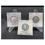 Three Canada Silver Quarters