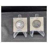 Two Canada Silver halves