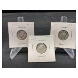 Three mercury Dimes