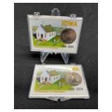 Two Iowa Collector quarters