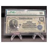 1902 $20 First National Bank Davenport IA