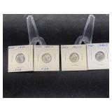 1940 P, D, D, S UNC Dimes