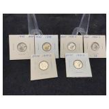 1939 P,P,D,D,D,S UNC Dimes