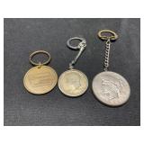 3 Key Chains - One with Peace $1