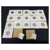 18 Assorted Buffalo Nickels