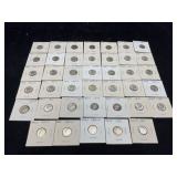 40 Silver Dimes 1950-1956