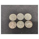 Bag of 6 1943 Steel Cents