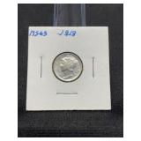 1919 Mercury Dime