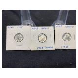 1944 P,D,S Dimes