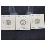 1941 P, D, S UNC Dimes