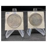 Two 1921 Morgan Dollar