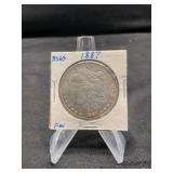 1887 Morgan Dollar