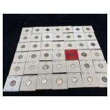 42 Silver Roosevelt Dimes 1956-1964