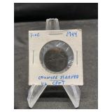 1794 Half Cent ( Counter stamp)