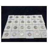 Group of 24 Washington Quarters 1951-1955